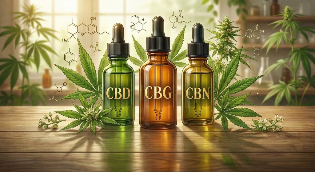 CBD, CBG, CBN