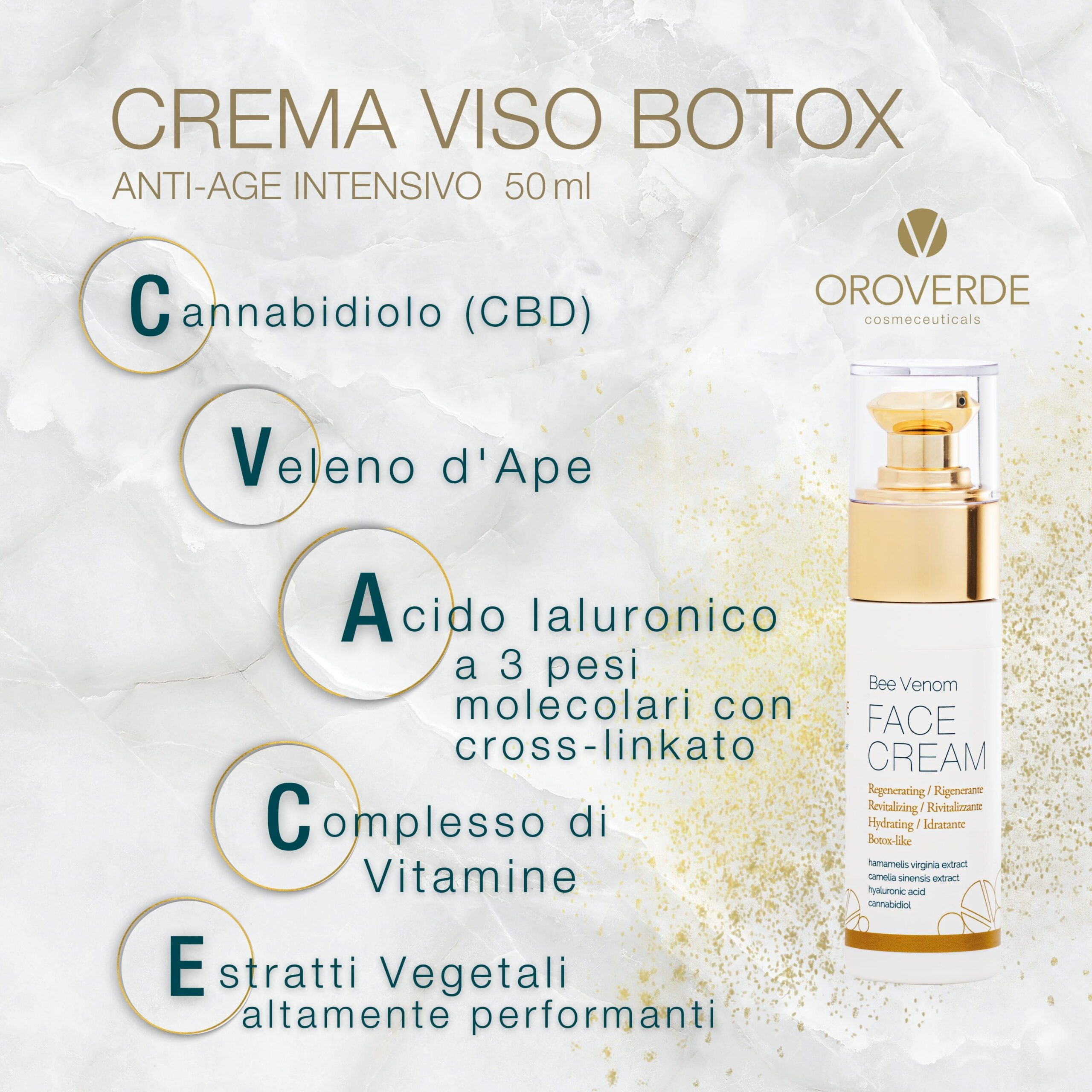 Face Cream bee venom CBD - 50 ml - immagine 3