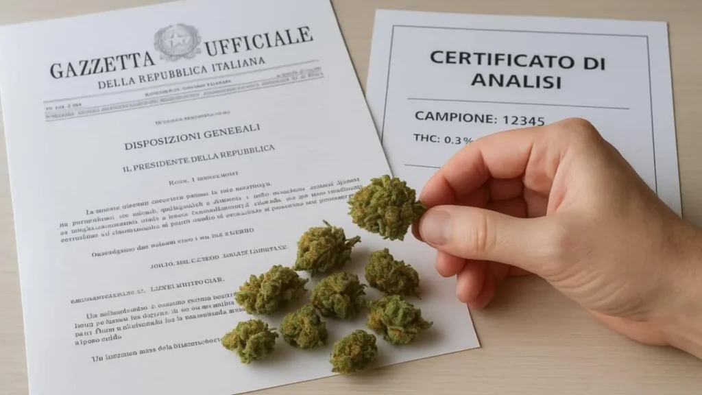 Erba legale gazzetta ufficiale