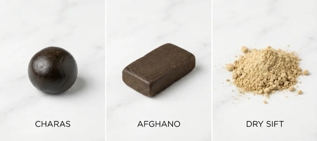 Cannabis Legale charas afghano dry sift