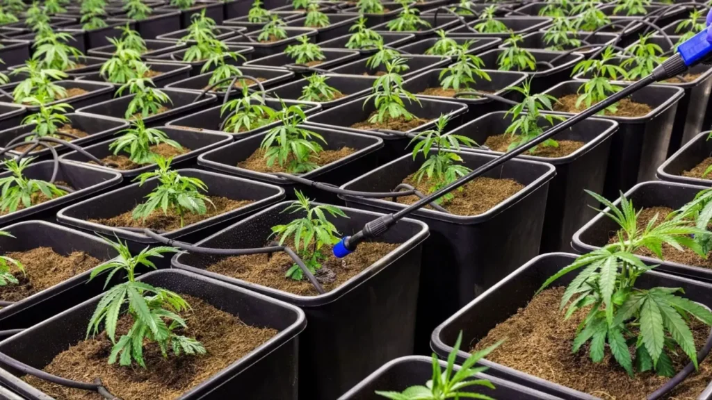 Piante e talee di cannabis ornamentale