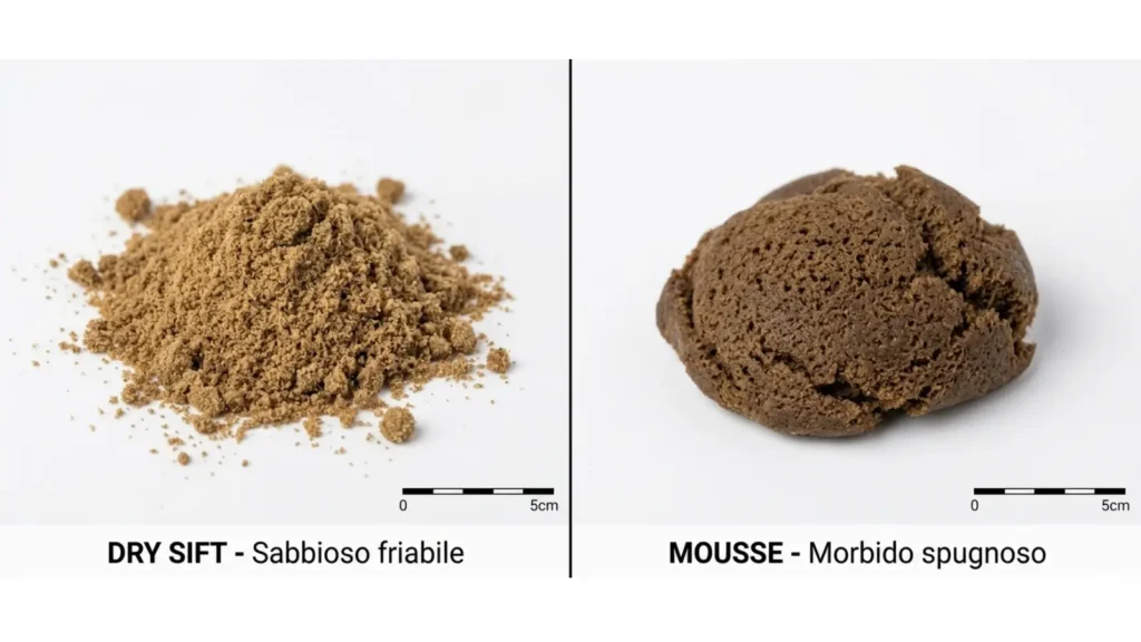 Differenza tra mousse e dry