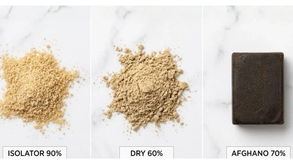 White hashish significato